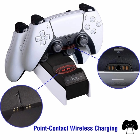 iPlay PS5 Controller Charging Station Playstation 5 Dualsense Wireless Charger - Picture 2 of 5